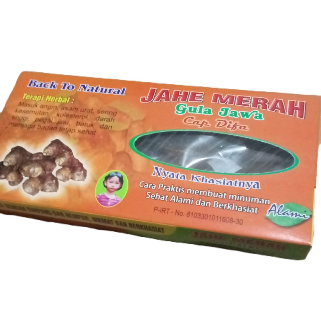 Gula jahe merah, jahe merah gula jawa, gula jawa jahe merah, isi 8 keping