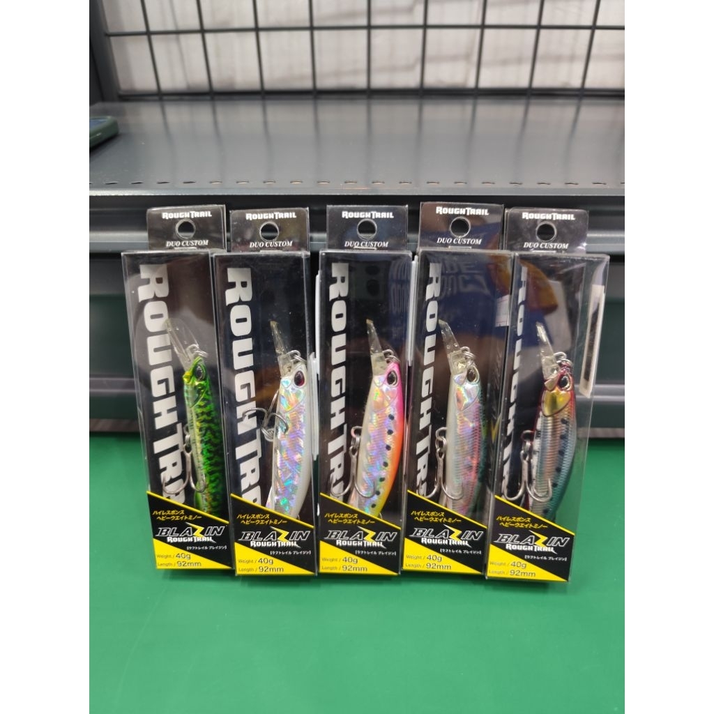 Umpan pancing minnow Rough Trail Limited Colour Blazin jepang.
