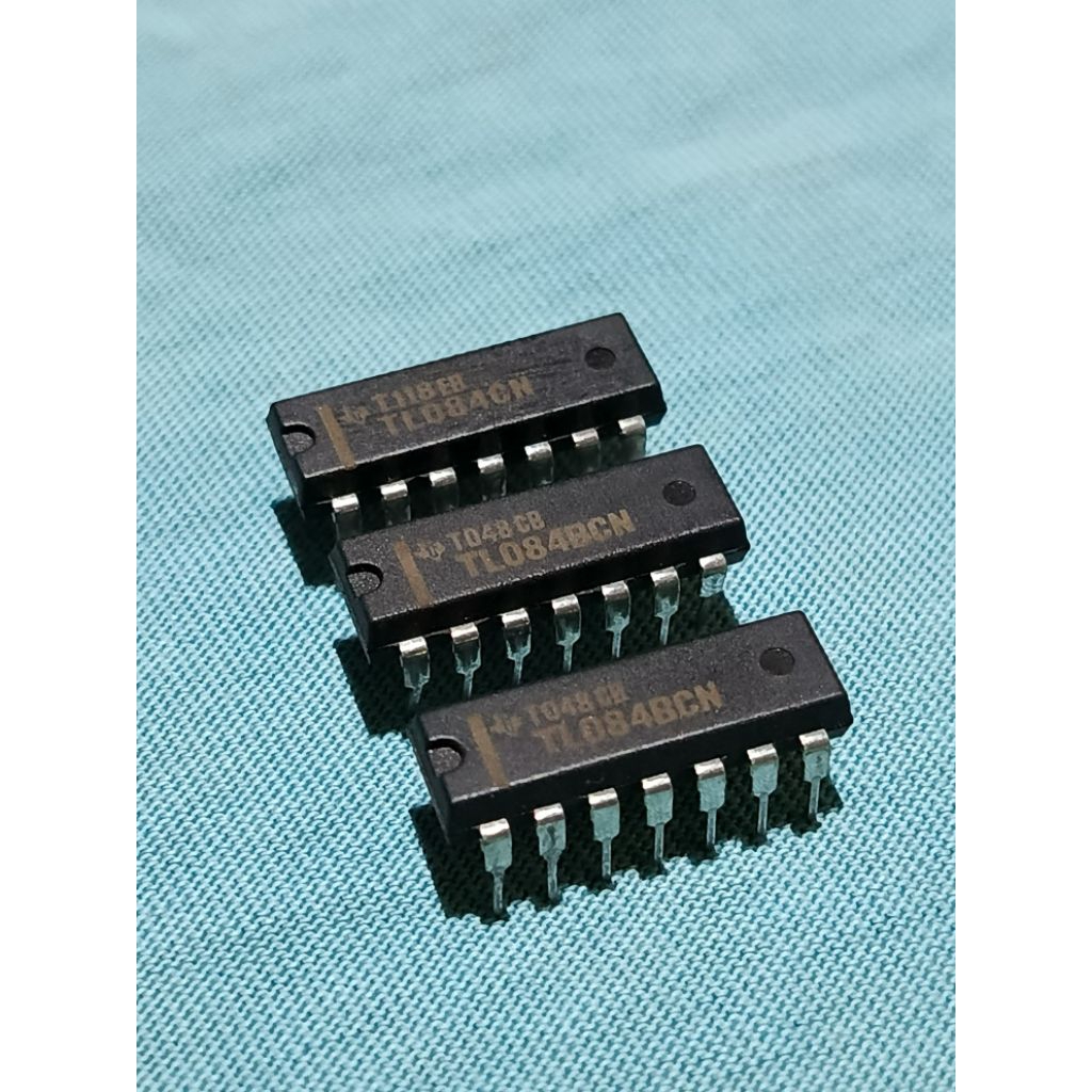 IC TL084 original texas instrumental taiwan Quad Op-Amp Low noise DIP 14 JFet