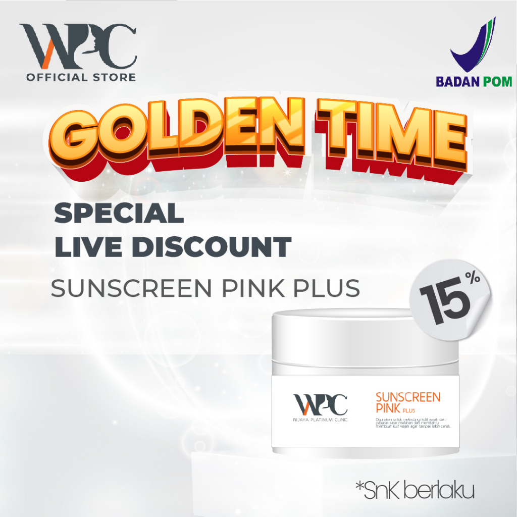 Wijaya Platinum Sunscreen Pink PLUS
