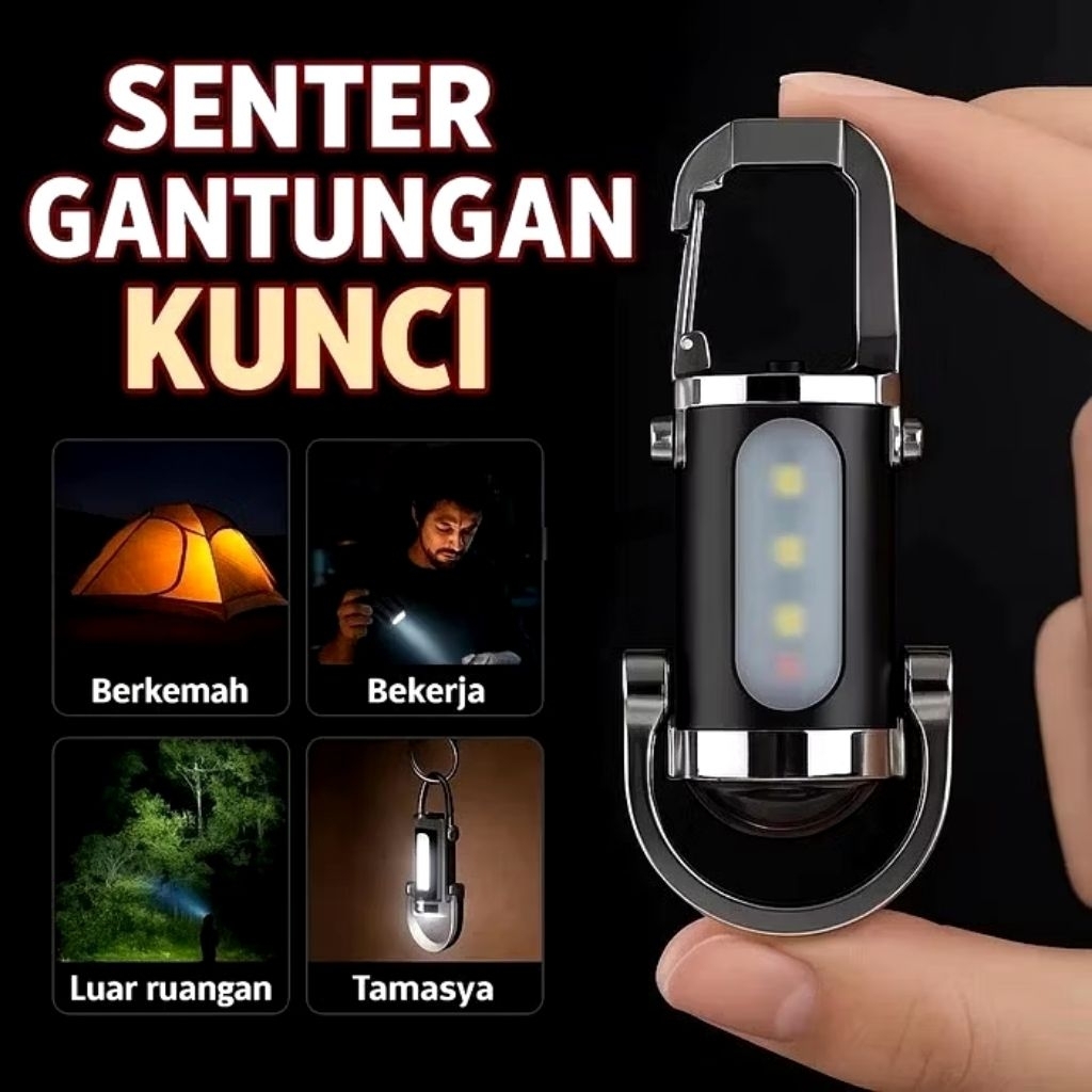SENTER GANTUNGAN KUNCI MINI KEYCHAIN CMP-106/Lampu Senter Gantungan Kunci Mini / La...