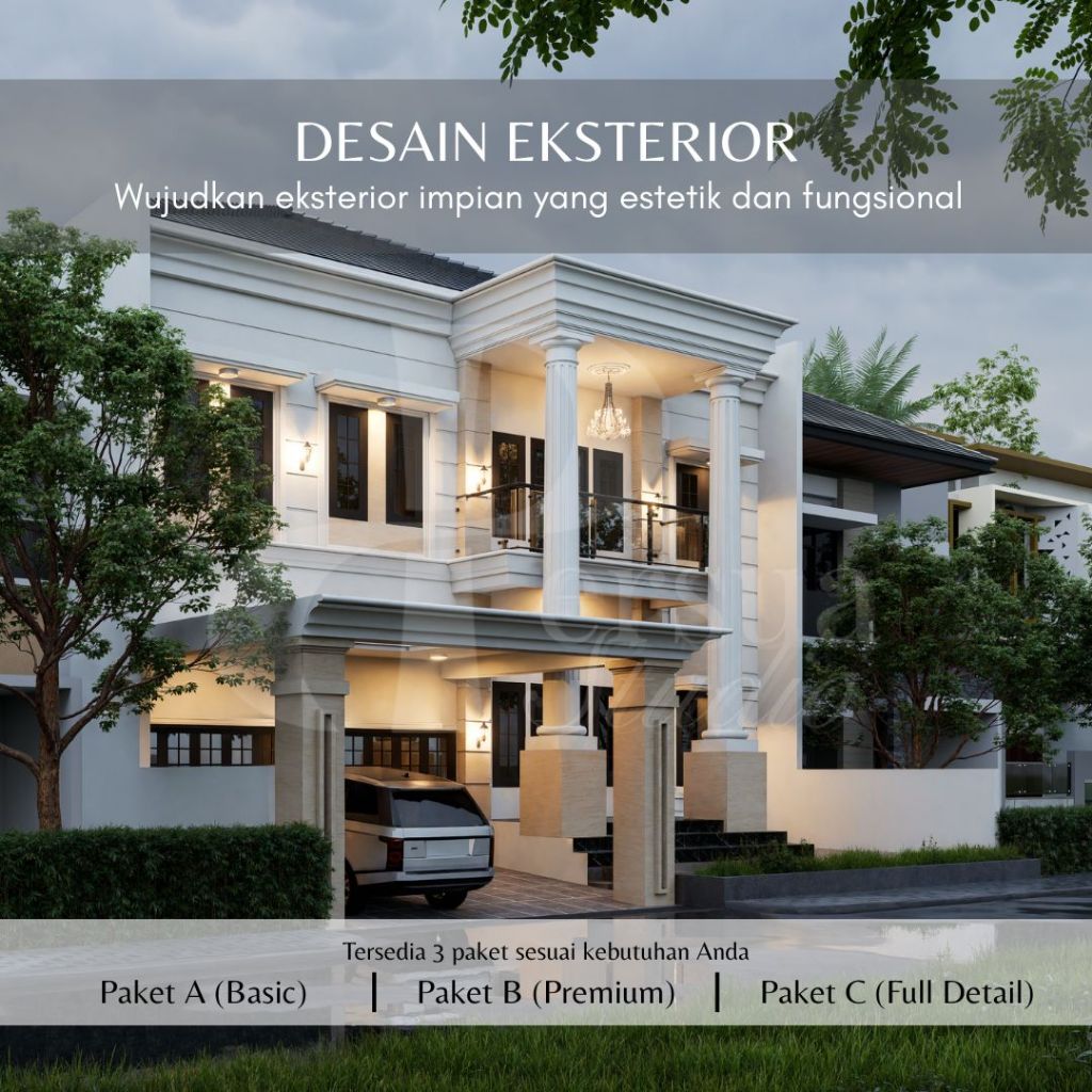 [Persua Studio] Jasa Desain 3D Eksterior Rumah & Bangunan, Denah, Fasad, Gambar Kerja, Kebutuhan Per