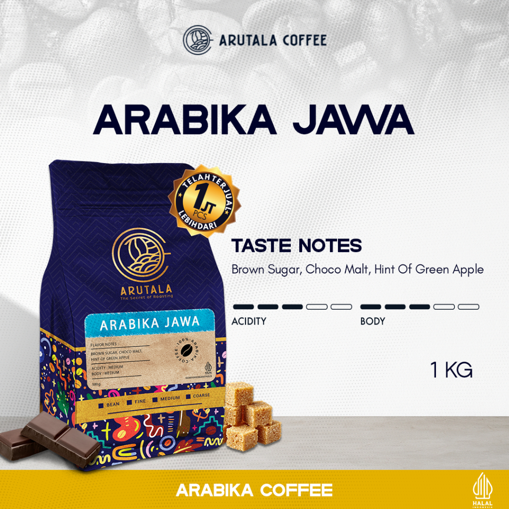 ARUTALA Kopi Jawa Arabika Java Arabica Coffee 1KG