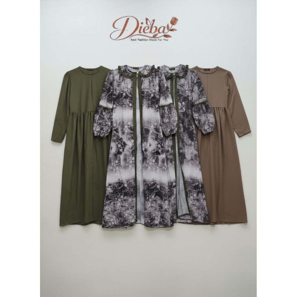 (READY) Dieba Gamis Safira Dress Premium