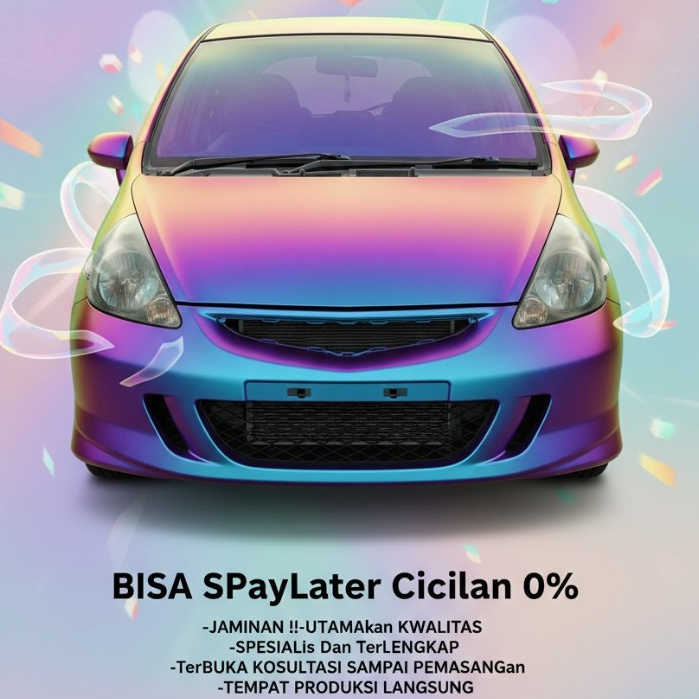 [READY] Bodykit Full Bemper Jazz Gd3 Adaptasi Vtec Mmc 2004 - 2007 Adaptasi Vtec Mmc Include Grill J