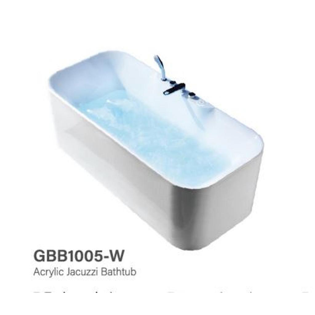 Germany Brilliant Bathtub Standing SPA Jaccuzzi Massage GBB1005-W