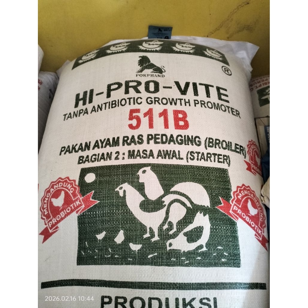 511 B Pakan Ayam Original Hi-Pro-Vite Charoen Pokphand