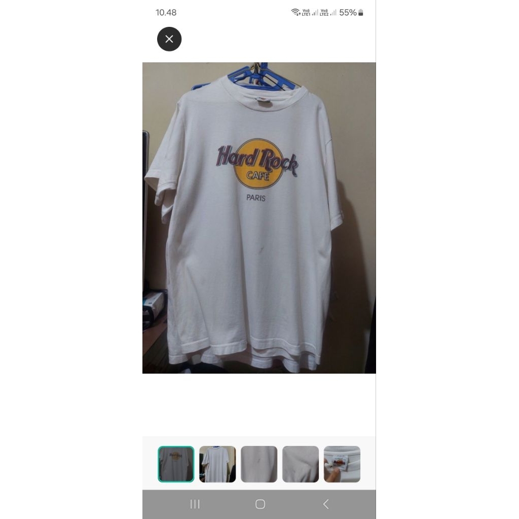 kaos pesanan co Hard rock cafe bekas