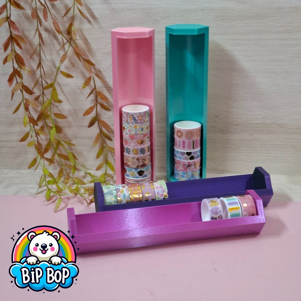 Tempat Display Washi Tape Slim & Minimalis | Muat 12 Roll Washi Tape 1.5cm