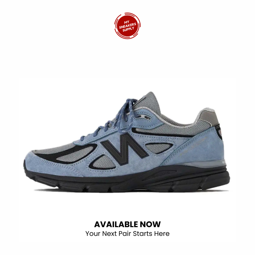 Sepatu Sneakers New Balance 990v4 MiUSA Teddy Santis Arctic Grey Black  - [U990BB4] [BARU]