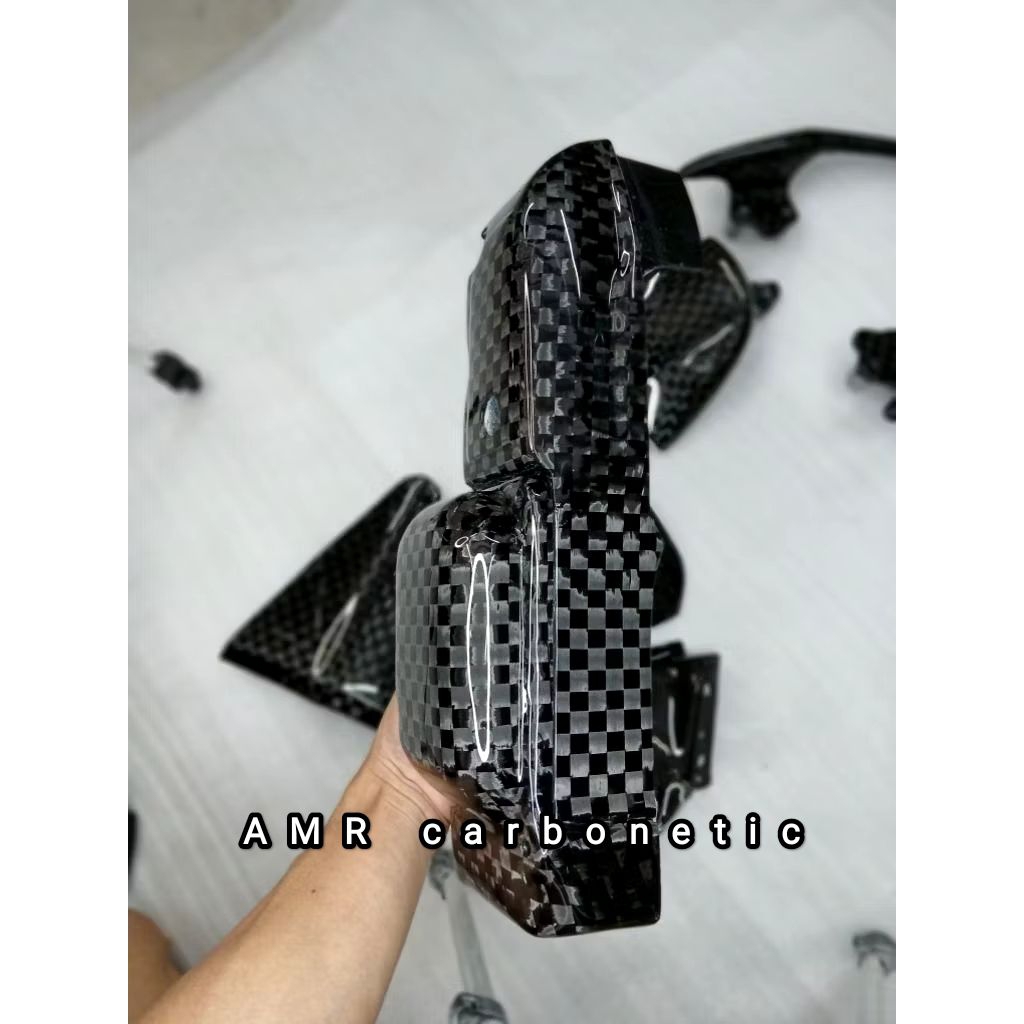 Cover dek kap airduct Tutup Blok Cvt Set Carbon Kevlar Ori Yamaha Mio Sporty Garnis 5TL