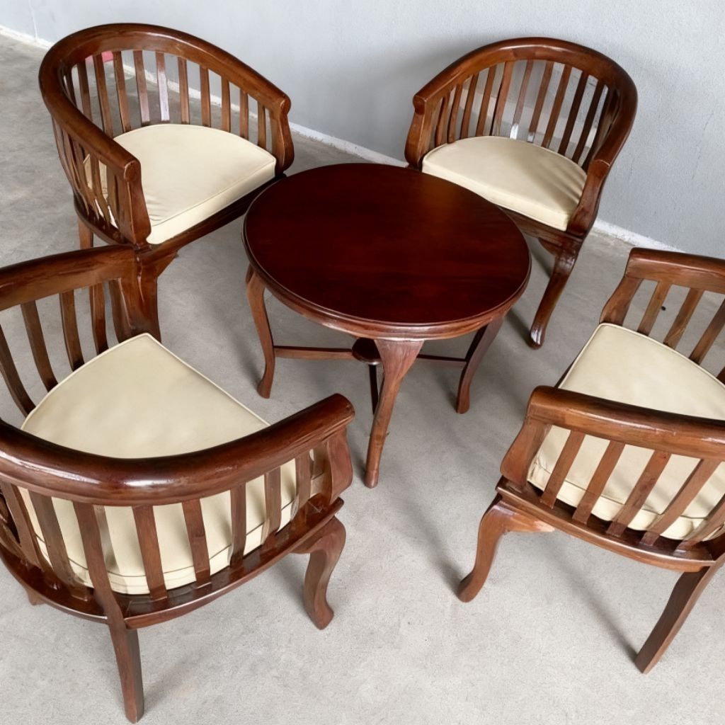 Kursi Betawi 4 Kursi Kayu Jati Kursi Teras Tamu Betawi Klasik