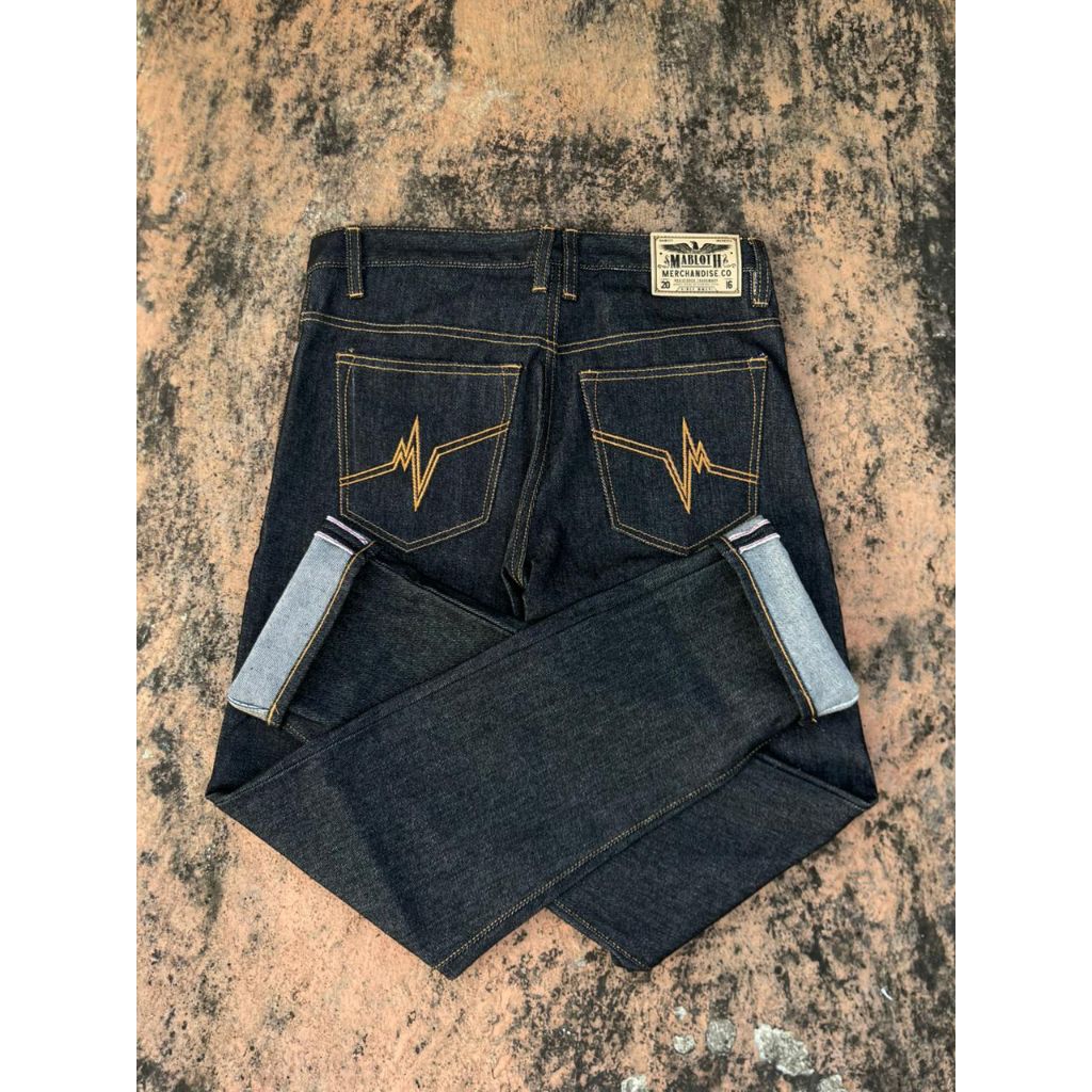 [PROMO] DENIM SELVEDGE MBHMERCH BLACK INDIGO 15OZ - CELANA DENIM SELVEDGE