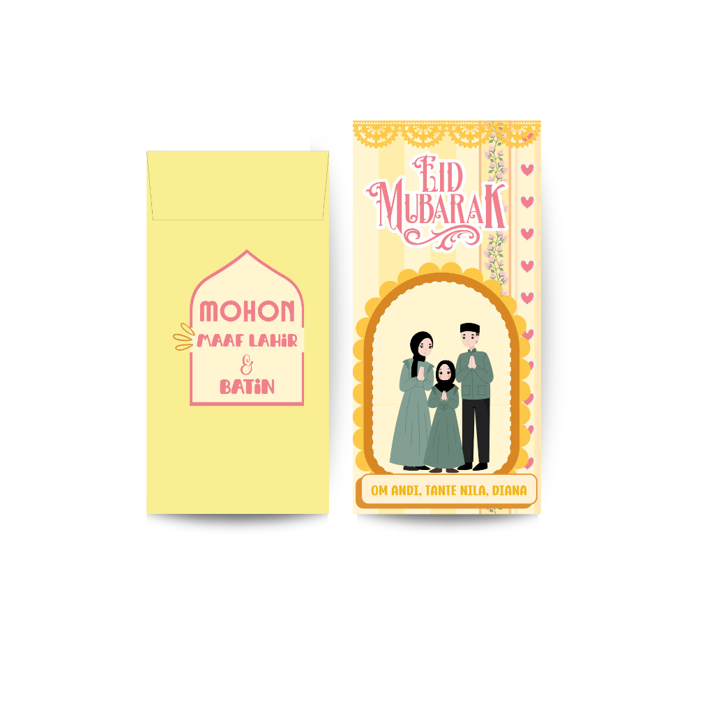 Amplop Lebaran Terbaru - AMPLOP LEBARAN 2026 - AMPLOP LEBARAN CUSTOM - TEBAL - UANG TANPA DILIPAT