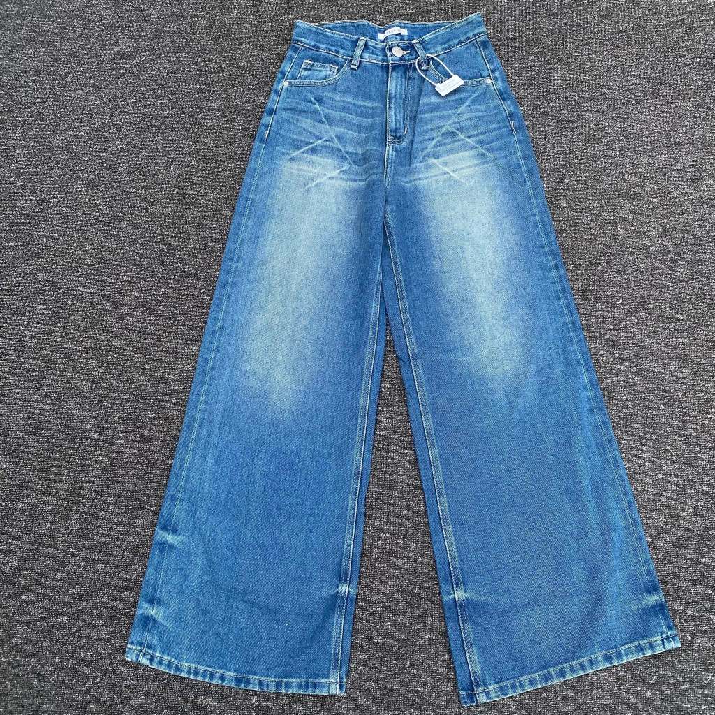 WIDE LEG JEANS CKEY Celana jeans wanita baggy kulot loose model gaya korea kekinian premium quality