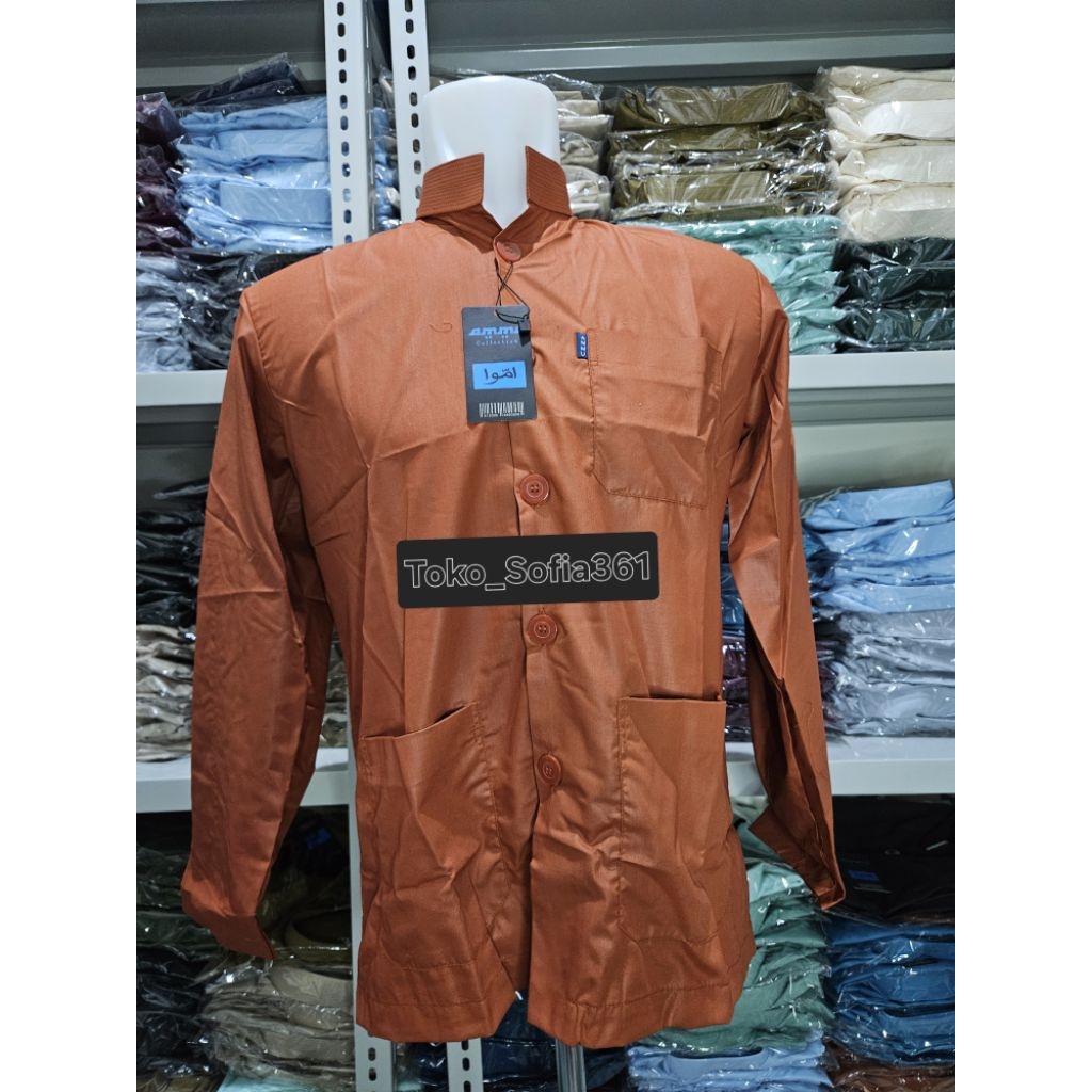 BAJU KOKO AMMU COLLECTION ORIGINAL 100% | MERAH BATA