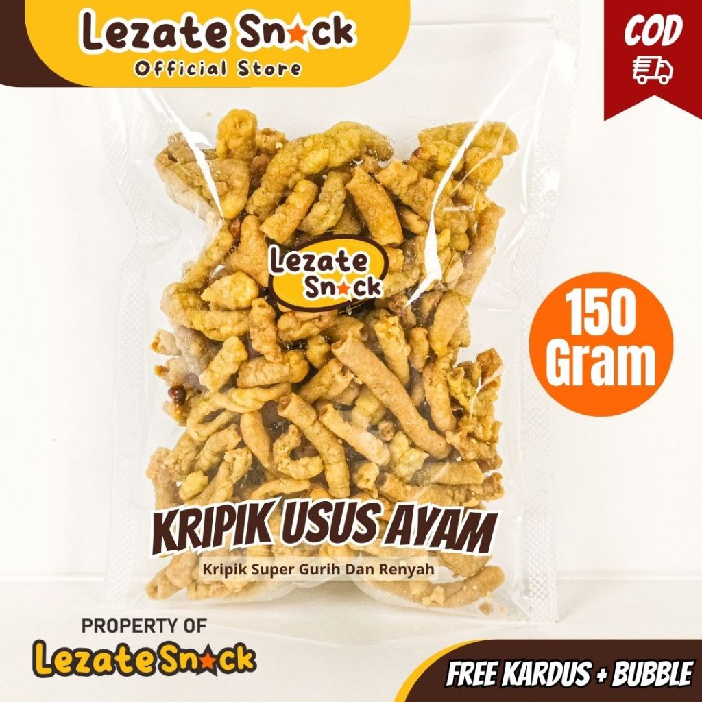 USUS CRISPY MURAH 150GR KRIPIK USUS GORENG SIAP MAKAN / USUS AYAM USUS KRISPY / USUS KILOAN
