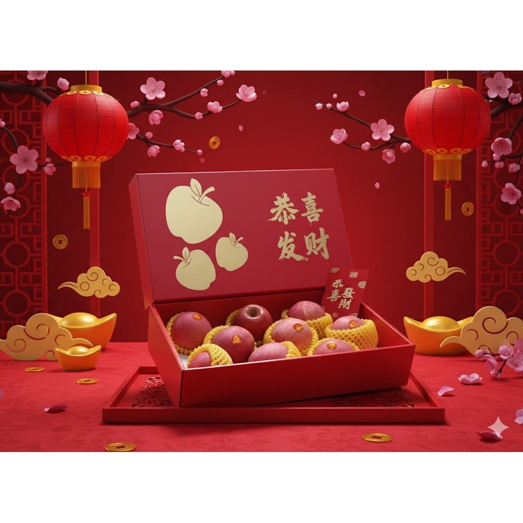 HAMPERS IMLEK APEL FUJI ISI 9 KUALITAS PREMIUM