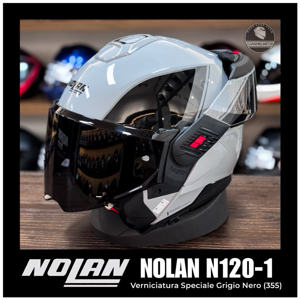 Nolan N120-1 Verniciatura Speciale Grigio Nero (355) NOLAN N1201