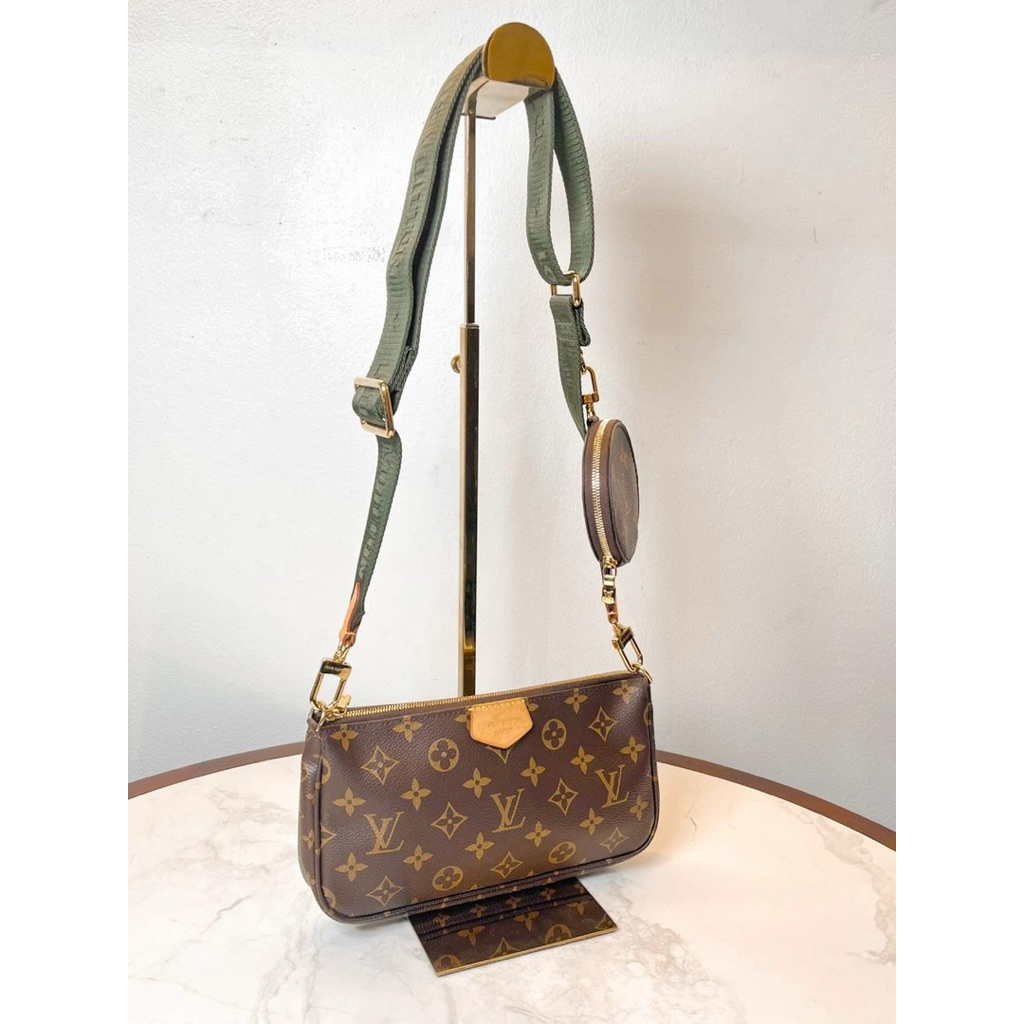(PRELOVED) LV Multipochette Monogram Khaki (without 2nd pouch) 2022 GHW