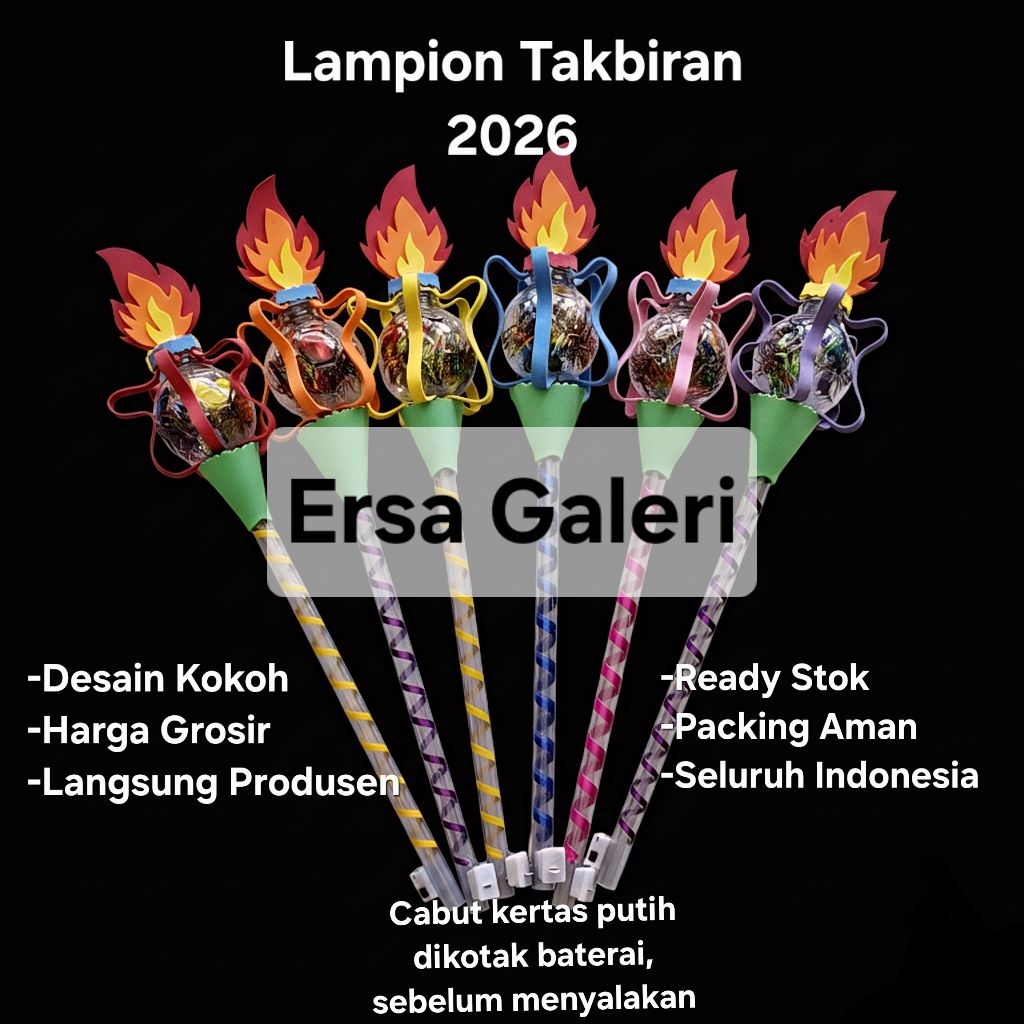 Lampion Takbiran 2026  Bentuk Obor Api Untuk Takbir Keliling