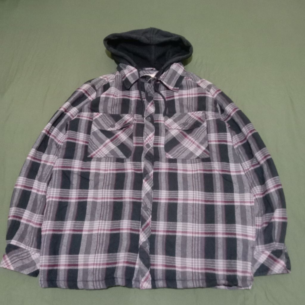 Flanel Jaket Boston Traders Black Onyx