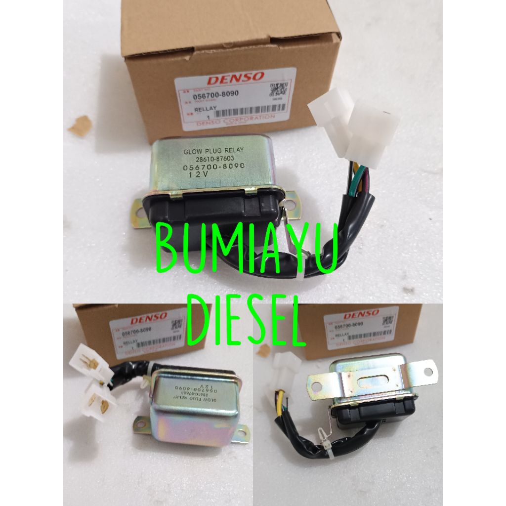 relay glow plug pemanas taft gt f70 hiline rocky 056700-8090 denso made in japan