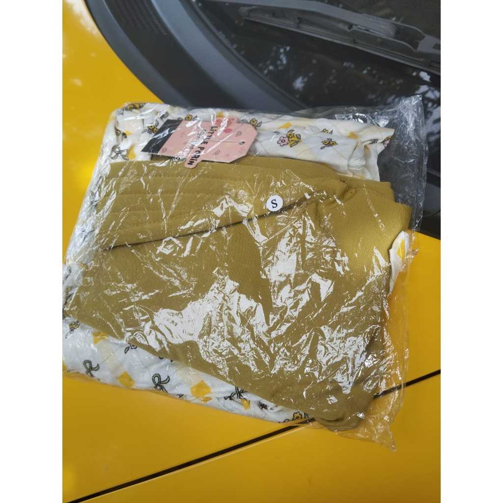 Gamis Rayon Anak set Kerudung - Lime