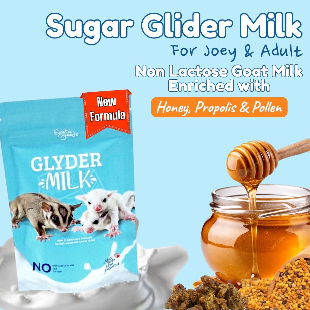 EXOTICGOODS GLYDER MILK 50g SUSU SUGARGLIDER VITAMIN SUGAR GLIDER SUSU JOEY SUGARGLIDER MAKANAN SG