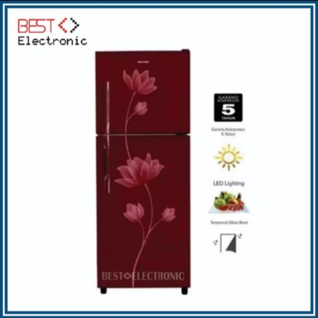 KULKAS 2 PINTU POLYTRON PRB 219 LEMARI ES 2 PINTU PRB219 PRB-219 prb 219