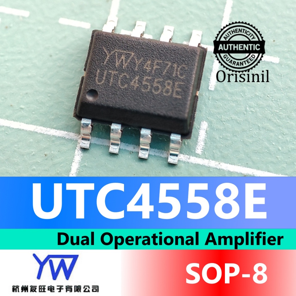 UTC4558E Dual Operational Amplifier SOP-8 YW ORIGINAL