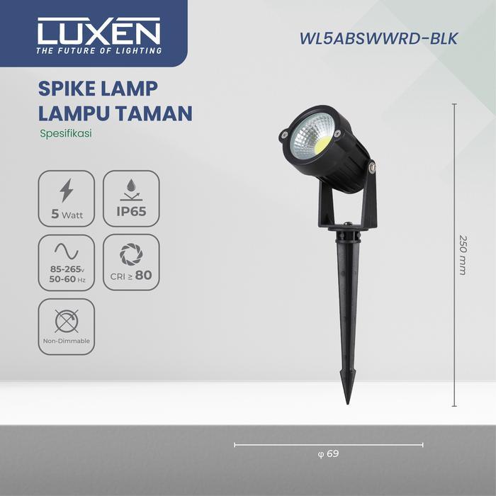 LUXEN LAMPU SOROT LUXEN LED SOROT TAMAN LUXEN 5W 5 WATT 7W 7 WATT DI TANCAP
