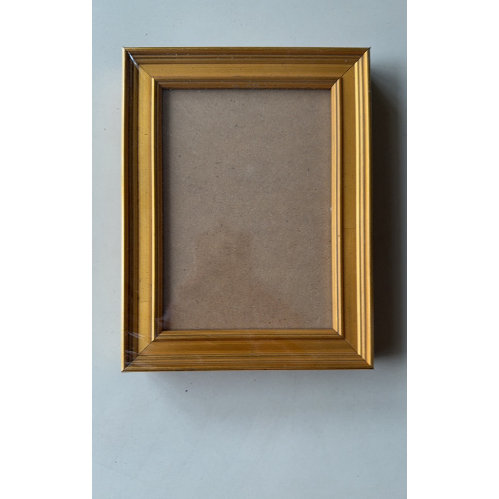 Pigura Kayu Gold 5R (13cmx18cm) / Figura Kayu Warna Gold / Pigura Murah