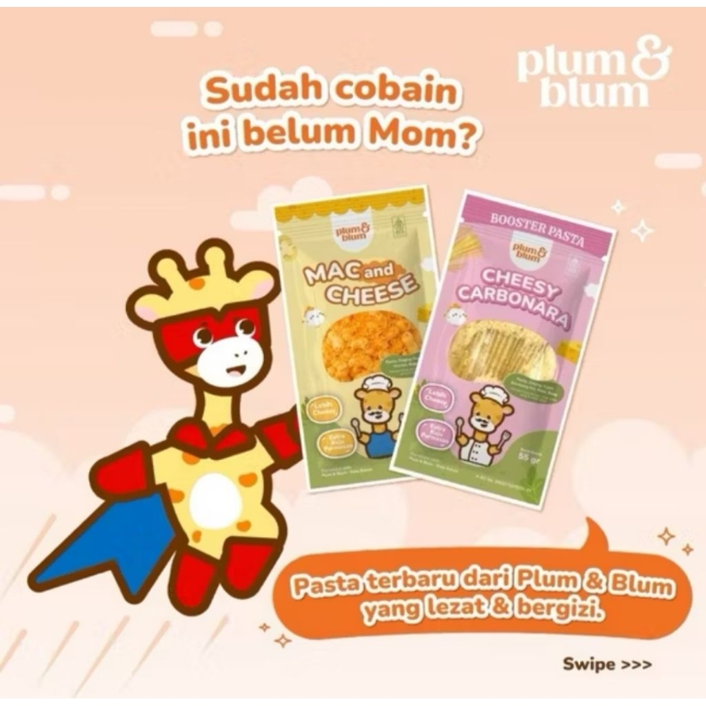 PLUM BLUM PASTA KEMASAN TRAVEL|PLUM BLUM PASTA ANAK 55GR