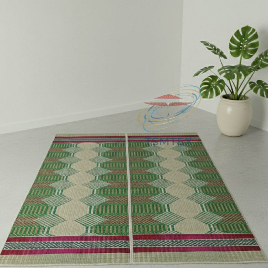 TIKAR TENUN  ANYAM PANDAN 200X240cm JUMBO DEKORASI RUANGAN bahan tebal Tahan lama tikar camping gulu