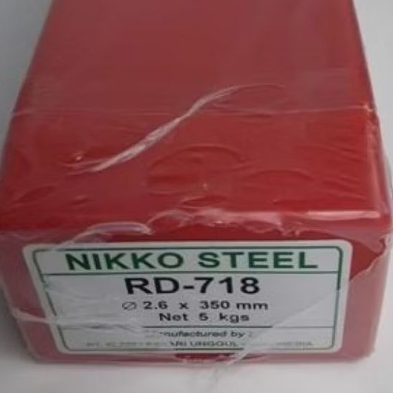 kawat las BOX NIKKO STEEL RD-718 ukuran 2.6×350 mm