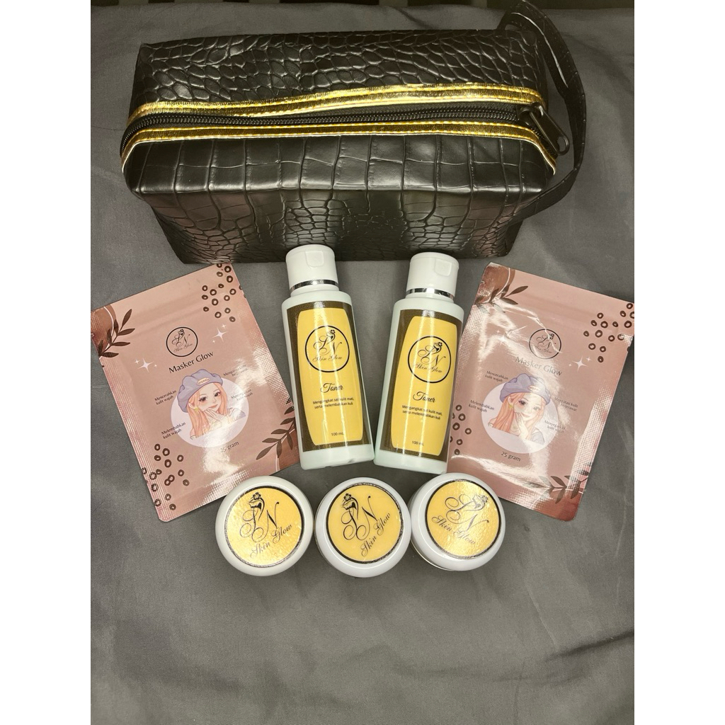 1 Paket komplit SN (free masker Glow 2 pcs & free pouch)