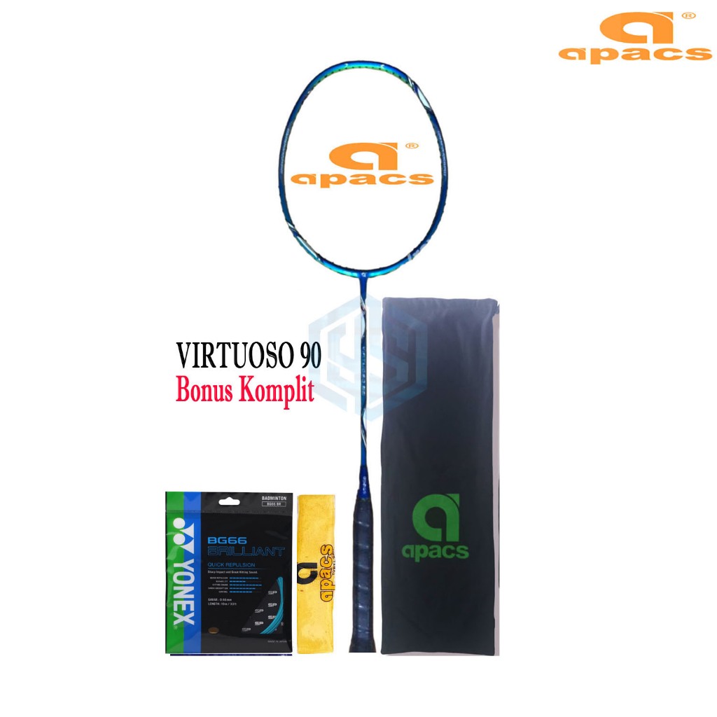 Raket Badminton Apacs Virtuoso 90 Bonus Komplit Apacs Virtuoso 90