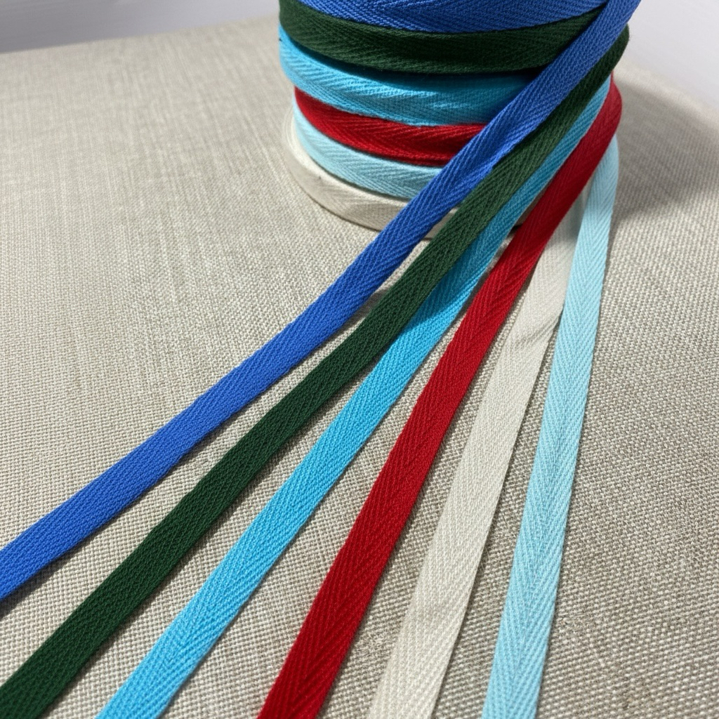 15 yards Pita Katun / Bisban Katun 1 cm Premium – Banyak Pilihan Warna