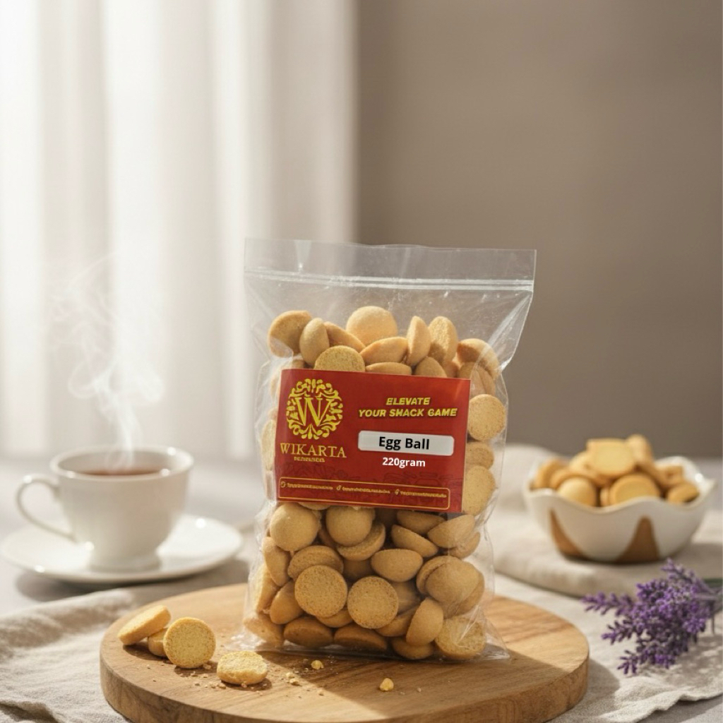 EGG BALL biskuit monde biskuit ball egg moon cookies snack kiloan 220 gram camilan kiloan Egg Ball M