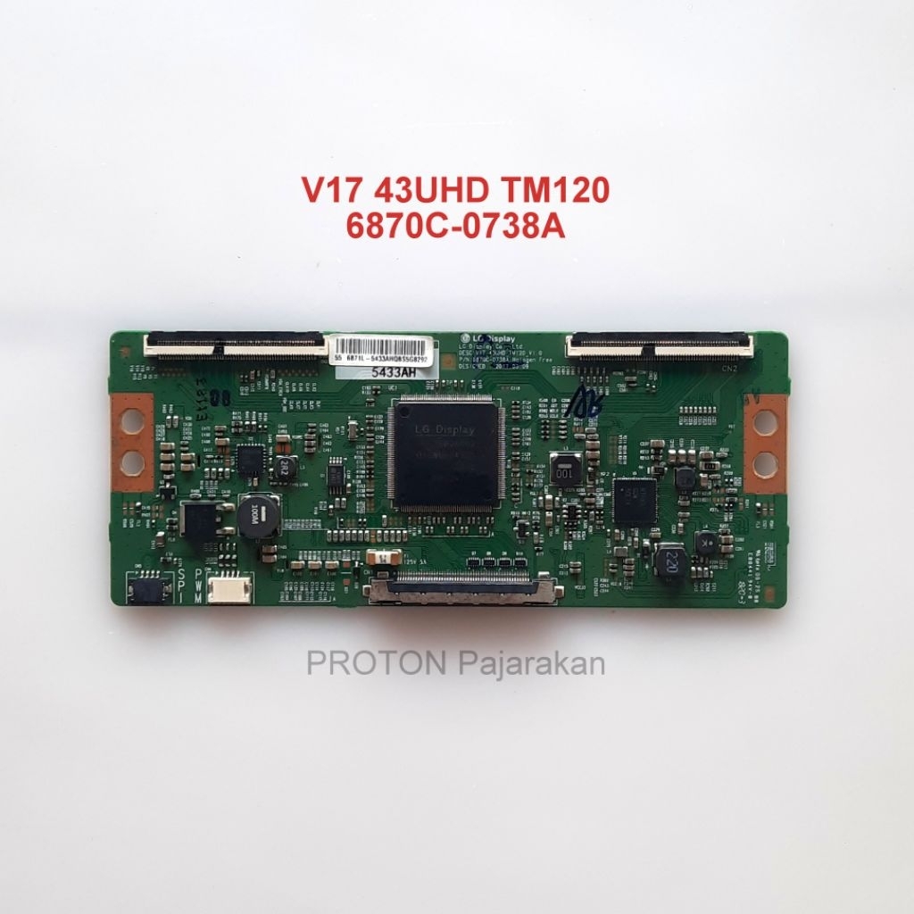 Tikon layar TV 43" 49" 55" Tcon LG Display V17 43UHD TM120 6870C-0738A Halogen LCD panel Timing Cont