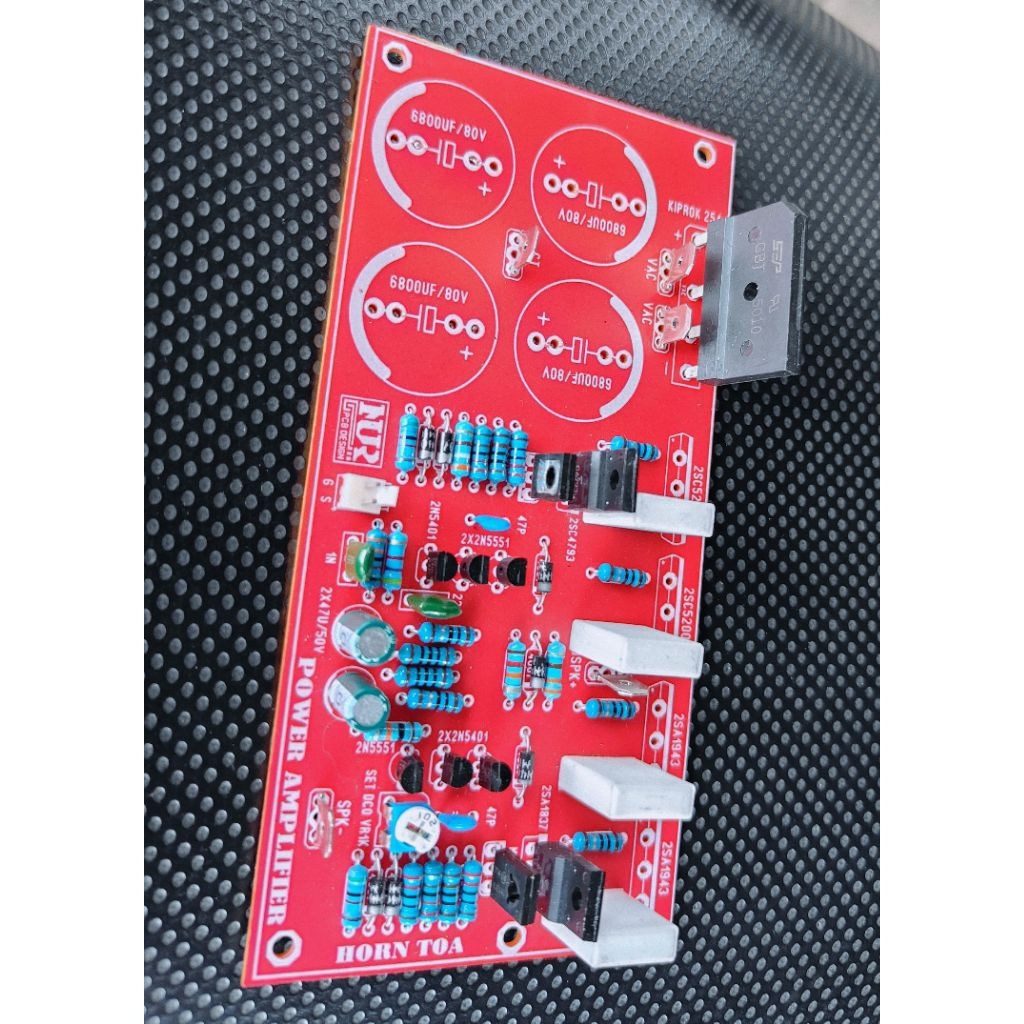 Kit Driver Power Amplifier Horen Toa Corong mono ples Psu