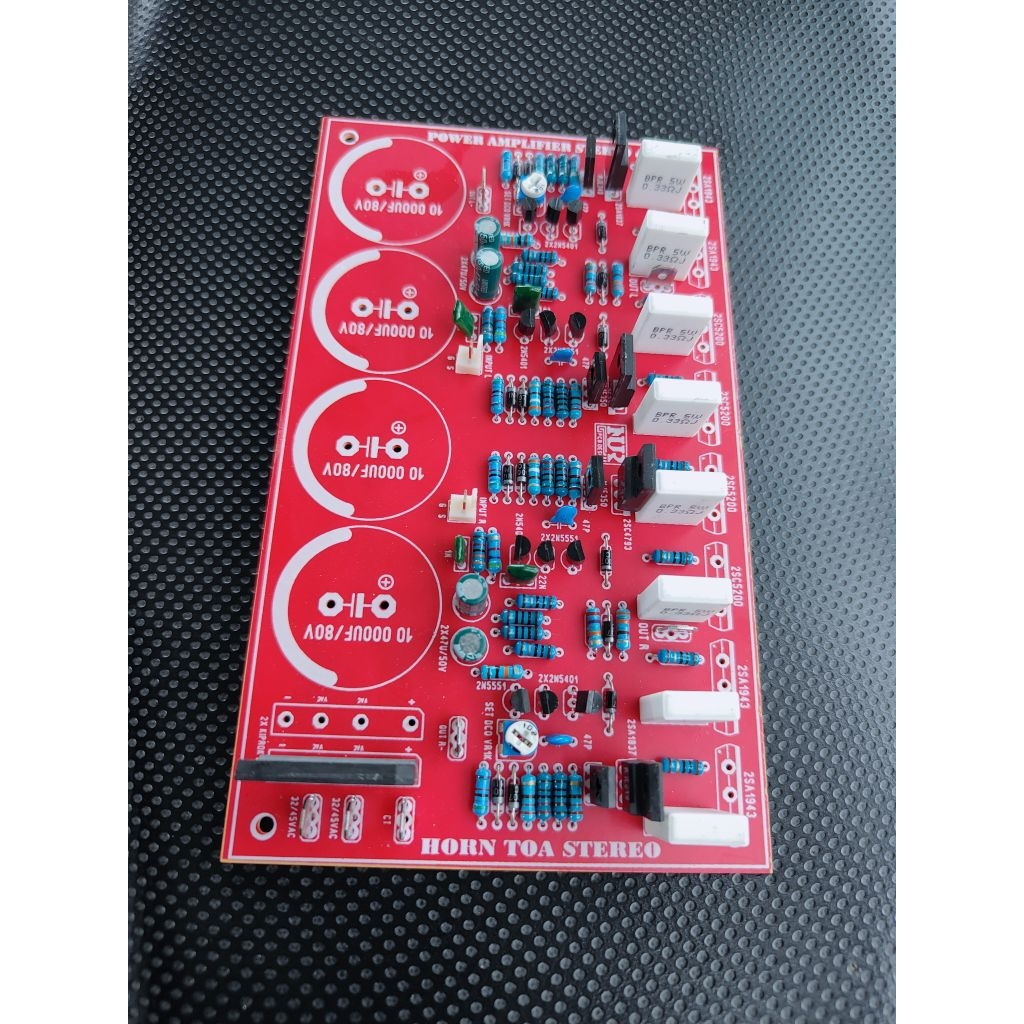 Kit Driver Power Amplifier Horen Toa Corong Stereo ples psu