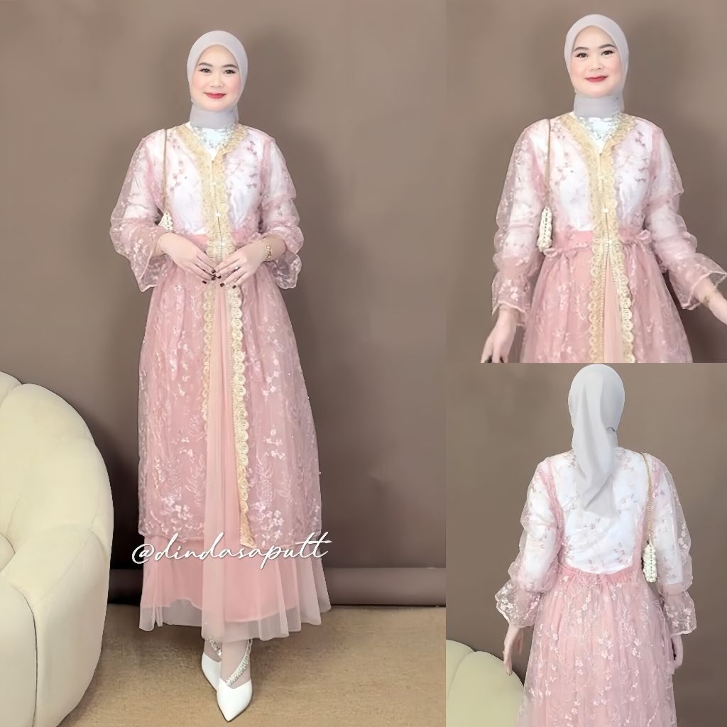 ONESET GNL/ONESET ROK BRUKAT TUNIK/SET OUTER TUNIK BRUKAT/SET ROK TUTU/SET VEST BRUKAT + INNER