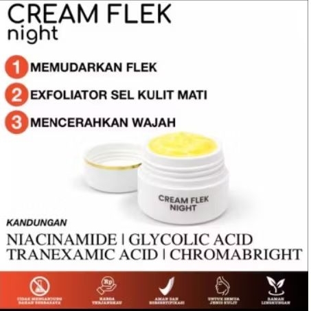 CREAM FLEK NIGHT (SALEP MALAM FLEK ORIGINAL)