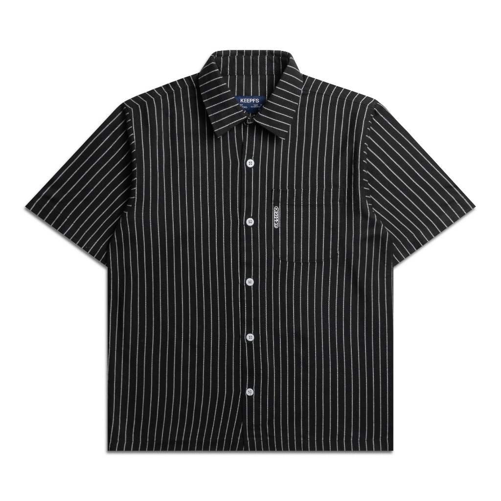 KEEPFS | Shirt Striped Black White | Gothic