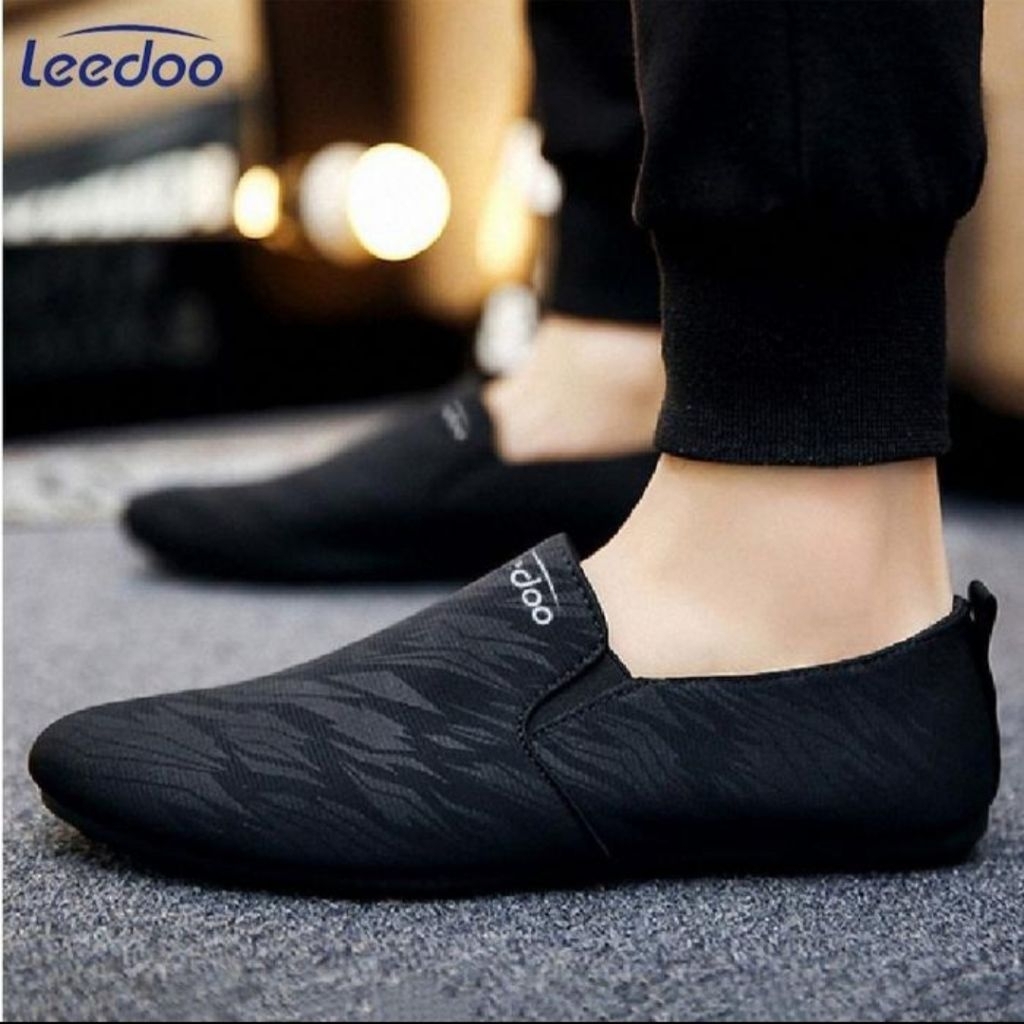 Leedoo Sepatu Slip On Pria Leedoo Sepatu Casua Sepatu Kanvas Pria