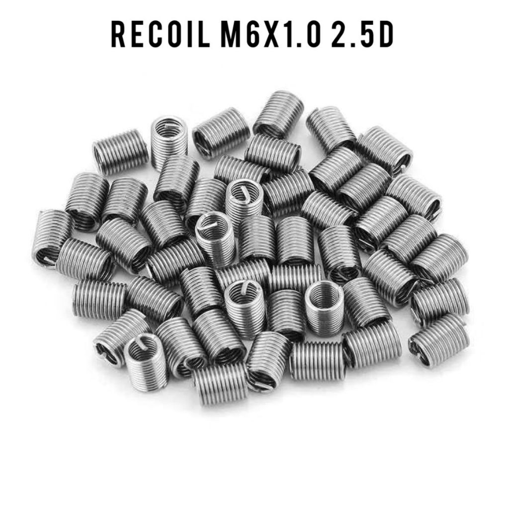 Recoil drat baut 10. M6 x 1.0 2,5D repairt drat baut rusak dol