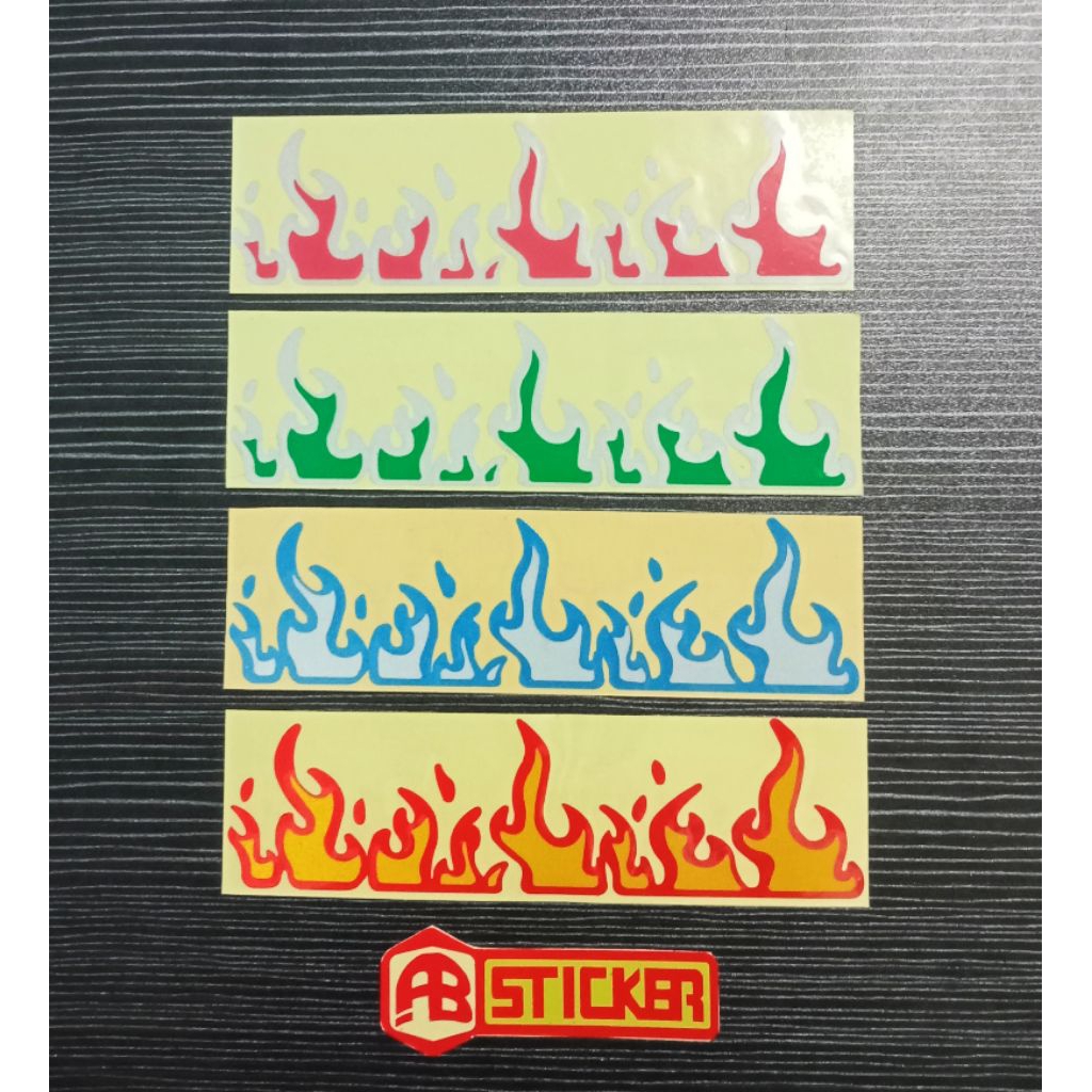 Stiker Cutting  API Sticker Motif Api Motor,mobil