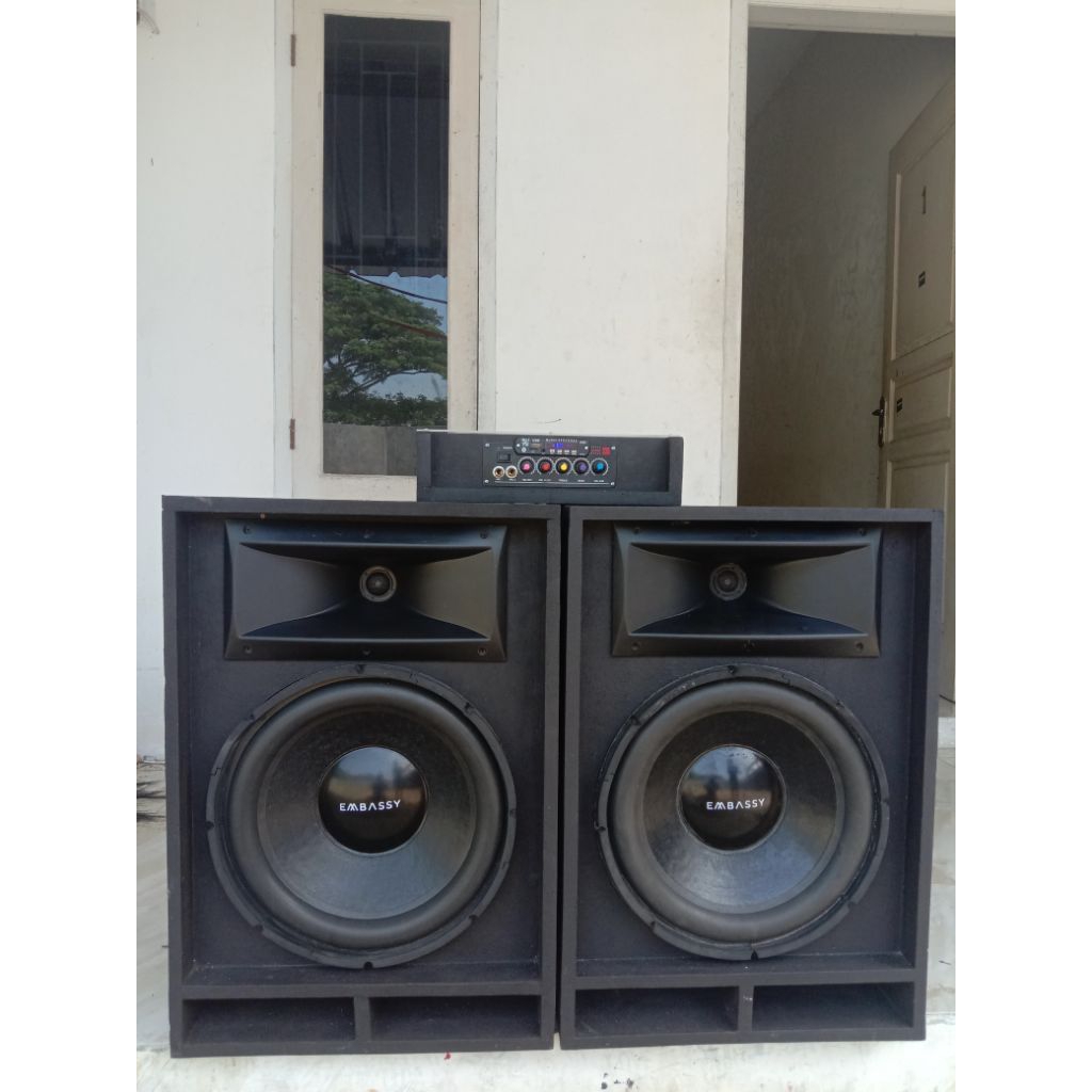 speaker aktif rakitan 15inch subwoofer double box